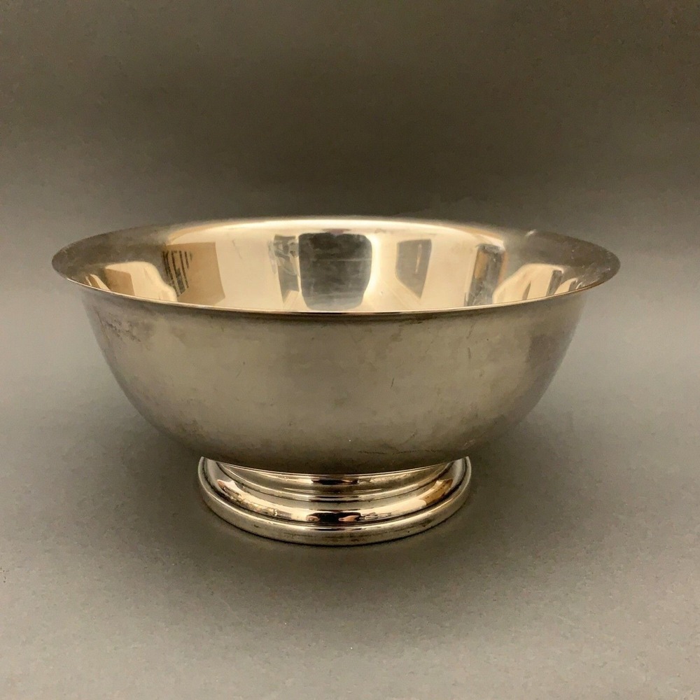 Vintage Gorham Silver Original YC780 Silver-plate Footed Bowl 8" x 3 5/8" high
